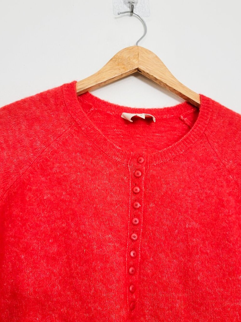 Sezane Leon Jumper Sweater in Red Medium - Picture 3 of 8